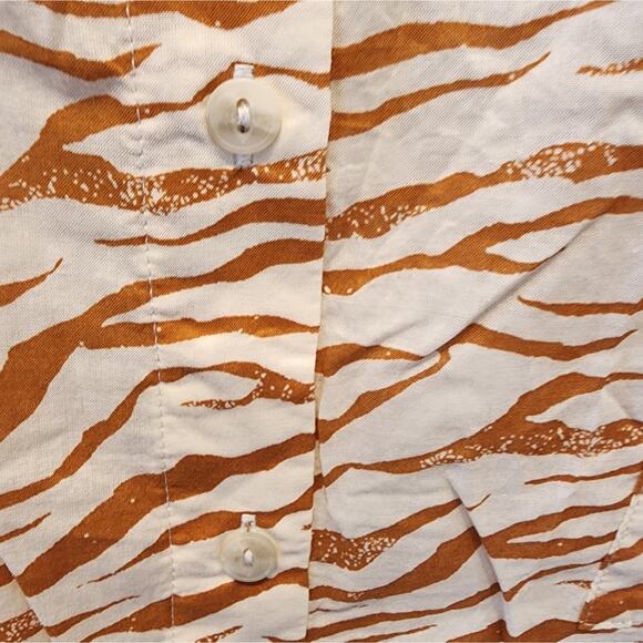 New Ava & Viv Lightweight Animal Print Zebra Top Cool Size 1X - Picture 4 of 8